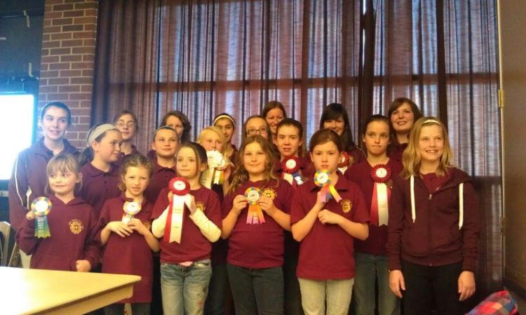 The Lake Huron Pony Club Regional Quiz Team, April 2012